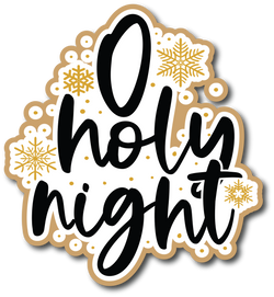 Oh Holy Night  - Scrapbook Page Title Sticker