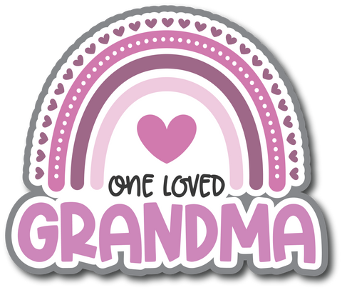 One Loved Grandma - Scrapbook Page Title Sticker