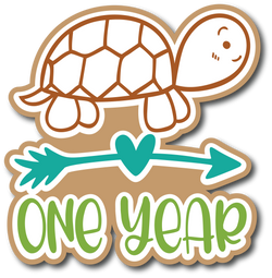 One Year - Scrapbook Page Title Sticker