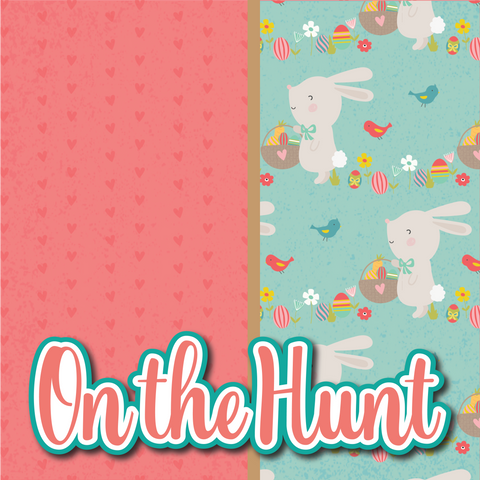 On the Hunt - Printed Premade Scrapbook Page 12x12 Layout