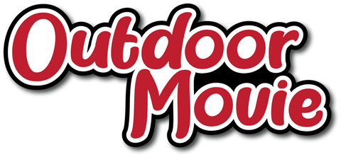 Outdoor Movie - Scrapbook Page Title Sticker