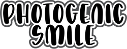 Photogenic Smile - Scrapbook Page Title Sticker