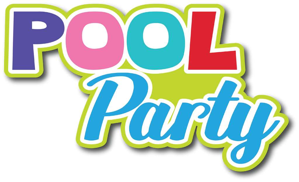 Pool Party - Scrapbook Page Title Sticker – Autumn's Crafty Corner