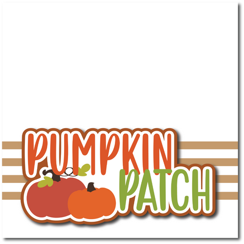 Pumpkin Patch - Printed Premade Scrapbook Page 12x12 Layout