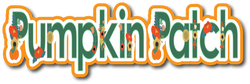 Pumpkin Patch - Scrapbook Page Title Sticker