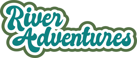 River Adventures - Scrapbook Page Title Sticker