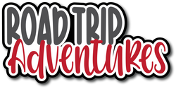 Road Trip Adventures - Scrapbook Page Title Sticker