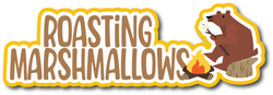 Roasting Marshmallows - Scrapbook Page Title Sticker