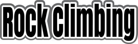 Rock Climbing - Scrapbook Page Title Sticker