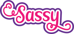 Sassy - Scrapbook Page Title Sticker