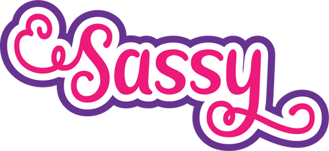 Sassy - Scrapbook Page Title Sticker