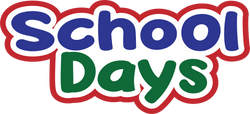 School Days - Scrapbook Page Title Sticker