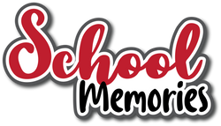 School Memories - Scrapbook Page Title Sticker