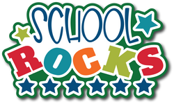 School Rocks - Scrapbook Page Title Sticker