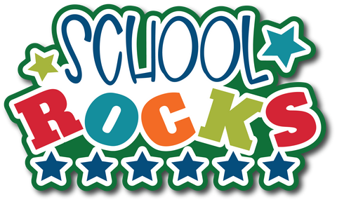 School Rocks - Scrapbook Page Title Sticker