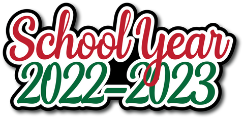 School Year 2022-2023 - Scrapbook Page Title Sticker