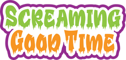 Screaming Good Time - Scrapbook Page Title Sticker