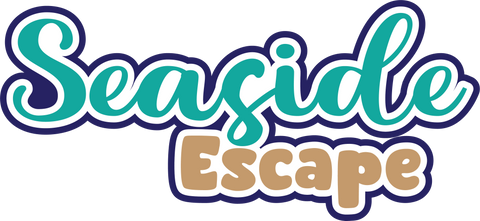Seaside Escape  - Scrapbook Page Title Sticker