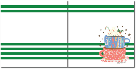 Season's Greetings - Printed Premade Scrapbook (2) Page 12x12 Layout