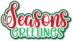 Seasons Greetings - Scrapbook Page Title Sticker