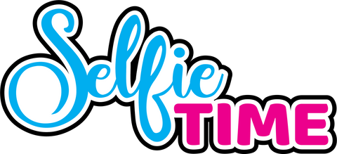 Selfie Time - Scrapbook Page Title Sticker