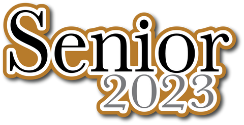 Senior 2023 - Scrapbook Page Title Sticker