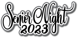 Senior Night 2023 - Scrapbook Page Title Sticker
