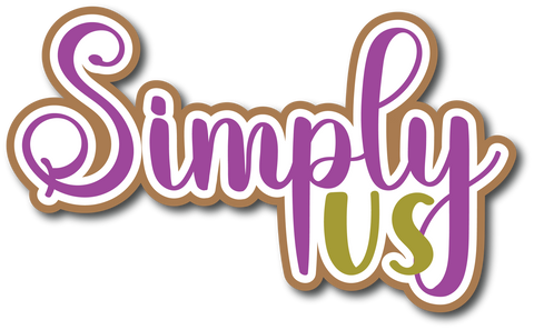 Simply Us - Scrapbook Page Title Sticker