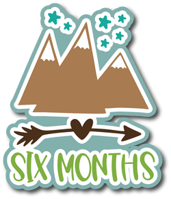 Six Months - Scrapbook Page Title Sticker