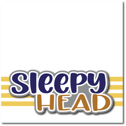 Sleepy Head - Printed Premade Scrapbook Page 12x12 Layout