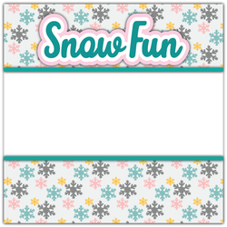 Snow Fun - Printed Premade Scrapbook Page 12x12 Layout