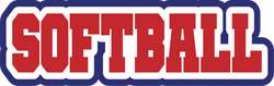 Softball - Scrapbook Page Title Sticker
