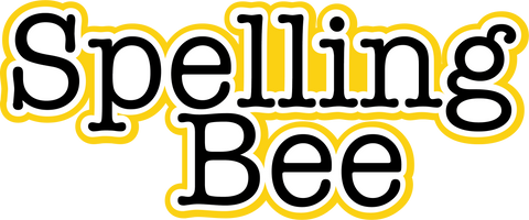 Spelling Bee - Scrapbook Page Title Sticker