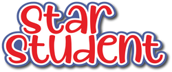 Star Student - Scrapbook Page Title Sticker