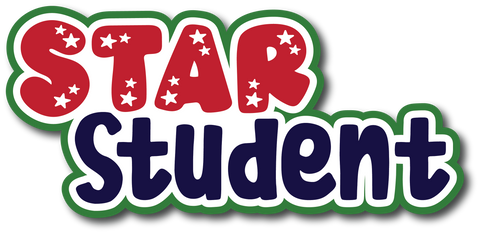 Star Student - Scrapbook Page Title Sticker
