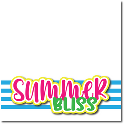 Summer Bliss - Printed Premade Scrapbook Page 12x12 Layout