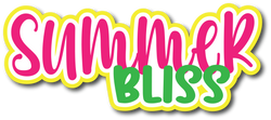Summer Bliss - Scrapbook Page Title Sticker