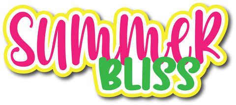 Summer Bliss - Scrapbook Page Title Sticker