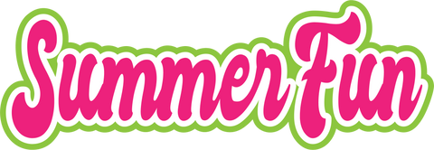 Summer Fun - Scrapbook Page Title Sticker