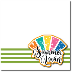 Summer Lovin' - Printed Premade Scrapbook Page 12x12 Layout