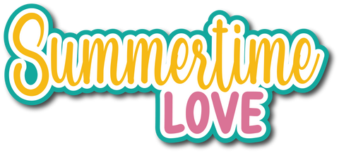 Summertime Love - Scrapbook Page Title Sticker