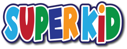 Super Kid - Scrapbook Page Title Sticker