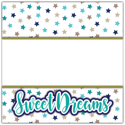 Sweet Dreams - Printed Premade Scrapbook Page 12x12 Layout