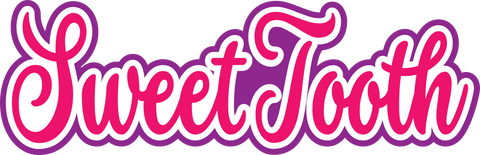 Sweet Tooth - Scrapbook Page Title Sticker