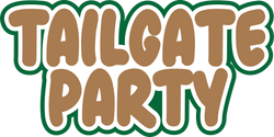 Tailgate Party - Scrapbook Page Title Sticker