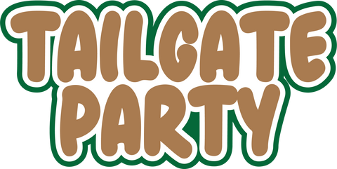 Tailgate Party - Scrapbook Page Title Sticker