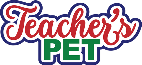 Teacher's Pet - Scrapbook Page Title Sticker