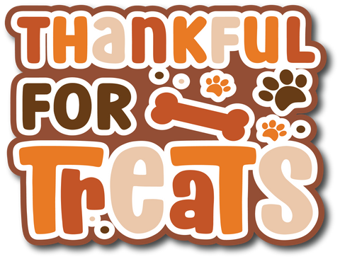 Thankful for Treats - Scrapbook Page Title Sticker