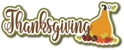 Thanksgiving - Scrapbook Page Title Sticker
