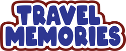 Travel Memories - Scrapbook Page Title Sticker